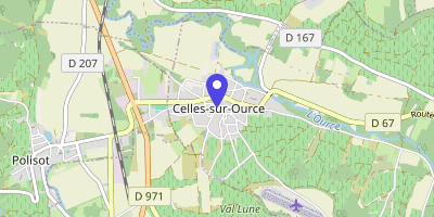 Carte OpenStreetMap — 5 place de l'Église, Celles-sur-Ource