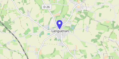 Carte OpenStreetMap — Place Saint-Kénan, Languenan