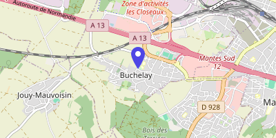 Carte OpenStreetMap — 1 rue Gabriel-Péri, Buchelay