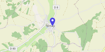 Carte OpenStreetMap — 8 rue de la Mairie, Ternay