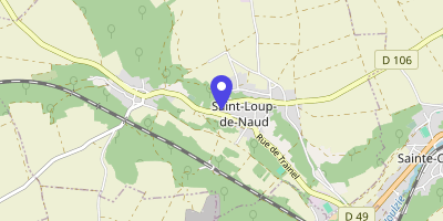 Carte OpenStreetMap — Rue Paul-Éluard, Saint-Loup-de-Naud