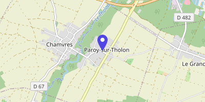 Carte OpenStreetMap — 16 rue de la Croix-Rebourg, Paroy-sur-Tholon