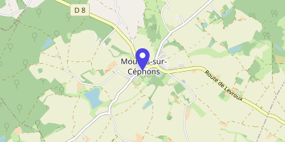 Carte OpenStreetMap — 1 rue Amable-Vivier, Moulins-sur-Céphons