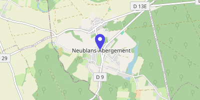 Carte OpenStreetMap — 9 rue des Écoles, Neublans-Abergement