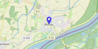 Carte OpenStreetMap — 1 place de l'Hôtel-de-Ville, Rhinau