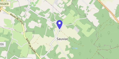 Carte OpenStreetMap — 8 le Bourg, Sauviac