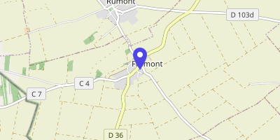 Carte OpenStreetMap — 1 place de l'Église, Fromont