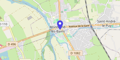 Carte OpenStreetMap — 1 place du Général-de-Gaulle, Montrond-les-Bains