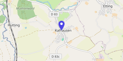 Carte OpenStreetMap — 1 place de l'Église, Kalhausen