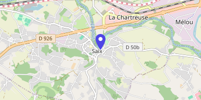 Carte OpenStreetMap — 2 place Jean-Jaurès, Saïx