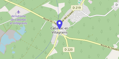 Carte OpenStreetMap — 1 place du Général-Doyen, Cabanac-et-Villagrains