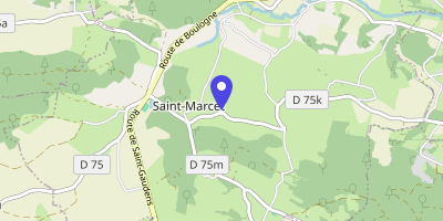 Carte OpenStreetMap — Saint-Marcet