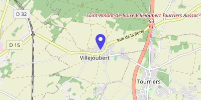 Carte OpenStreetMap — 163 rue de la Mairie, Villejoubert