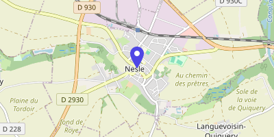 Carte OpenStreetMap — Place du Général-Leclerc, Nesle