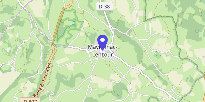 Carte OpenStreetMap — 50 Place de l'Église, Mayrinhac-Lentour