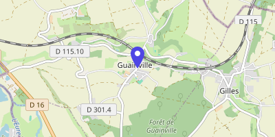 Carte OpenStreetMap — 377 rue du Bourg, Guainville