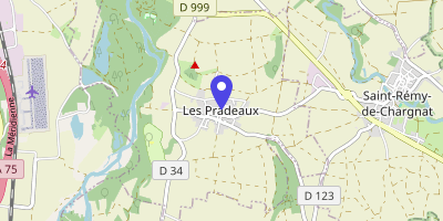 Carte OpenStreetMap — 4 place de la Fontaine, Les Pradeaux