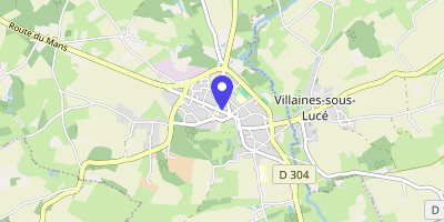 Carte OpenStreetMap — 8 rue de l'Hôtel-de-Ville, Le Grand-Lucé