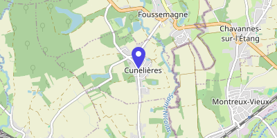 Carte OpenStreetMap — 23 rue des Orgues, Cunelières