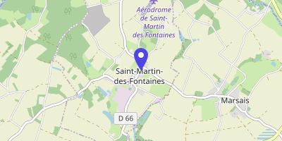 Carte OpenStreetMap — 28 rue de la Mairie, Saint-Martin-des-Fontaines
