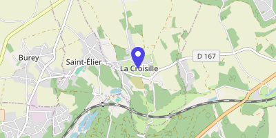 Carte OpenStreetMap — 8 rue Jean-Louis-Godard, La Croisille