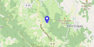 Carte OpenStreetMap — Le Bourg, Saint-Cirgues