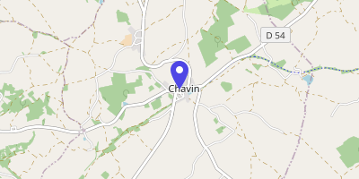 Carte OpenStreetMap — 5 rue du Commerce, Chavin