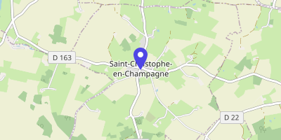 Carte OpenStreetMap — 1 place de l'Église, Saint-Christophe-en-Champagne