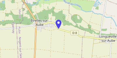 Carte OpenStreetMap — 42 rue Basse, Étrelles-sur-Aube