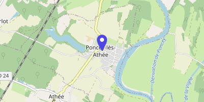 Carte OpenStreetMap — 3 rue Saint-Médard, Poncey-lès-Athée