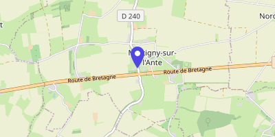 Carte OpenStreetMap — 3 rue de l'Église, Martigny-sur-l'Ante