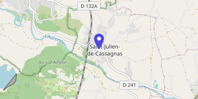 Carte OpenStreetMap — 17 route des Mages, Saint-Julien-de-Cassagnas