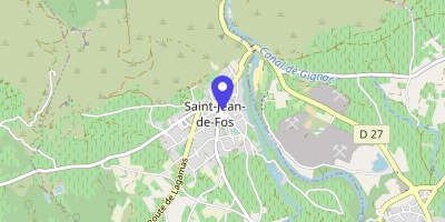 Carte OpenStreetMap — Place de la Mairie, Saint-Jean-de-Fos