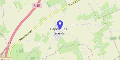 Carte OpenStreetMap — 1 place des Canadiens, Capelle-les-Grands