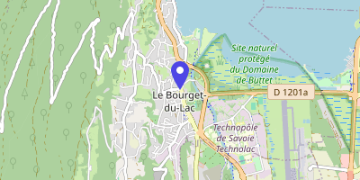 Carte OpenStreetMap — 7 rue des Écoles, Le Bourget-du-Lac