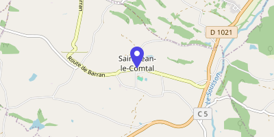 Carte OpenStreetMap — 2 place de la Mairie, Saint-Jean-le-Comtal
