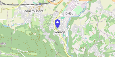 Carte OpenStreetMap — 55 boulevard du Docteur-Valois, Renage