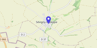 Carte OpenStreetMap — 8 rue du Château, Sévigny-Waleppe