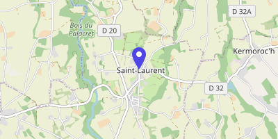 Carte OpenStreetMap — 5 place du Bourg, Saint-Laurent