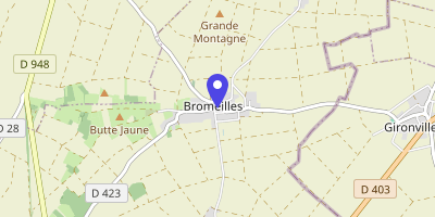 Carte OpenStreetMap — Place de la Mairie, Bromeilles