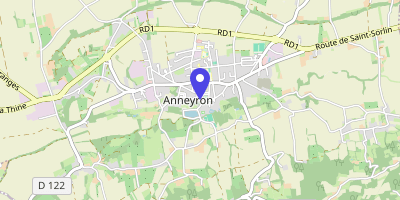 Carte OpenStreetMap — 10 place Camille-Gervais, Anneyron