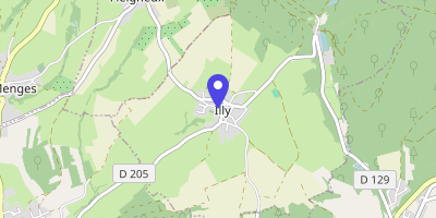 Carte OpenStreetMap — 1 place de l'Église, Illy