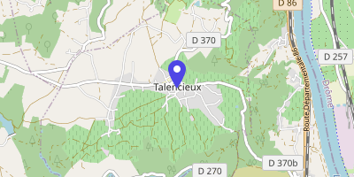 Carte OpenStreetMap — 2 place de la Mairie, Talencieux