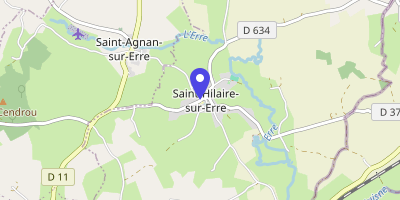 Carte OpenStreetMap — 1 route Dumont-Cendrou, Saint-Hilaire-sur-Erre