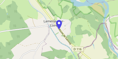 Carte OpenStreetMap — 1 route Gannay, Lamenay-sur-Loire