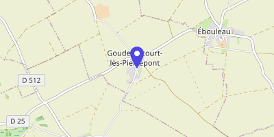 Carte OpenStreetMap — 1 place de la Mairie, Goudelancourt-lès-Pierrepont