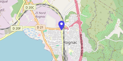Carte OpenStreetMap — 21 avenue Charles-de-Gaulle, Rognac