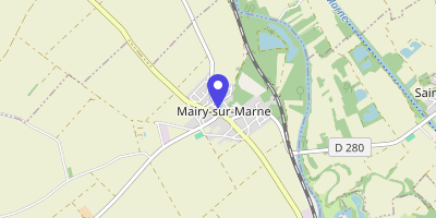 Carte OpenStreetMap — 5 rue du Moutier, Mairy-sur-Marne