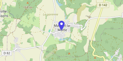 Carte OpenStreetMap — 1 rue de la Place, Mareuil-la-Motte