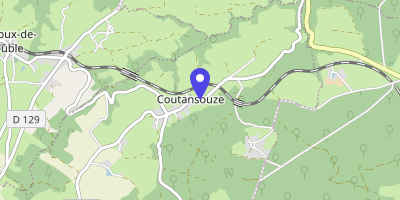 Carte OpenStreetMap — 1 place de l'École, Coutansouze